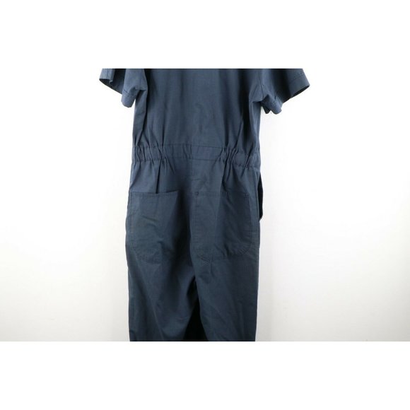 Vintage 60s Big Mac 40 L Distressed Short Sleeve Mechanic Coveralls Bibs USA